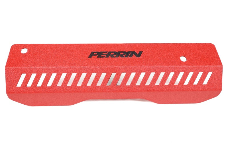 Perrin Performance PERRIN 22-26 Subaru WRX Pulley Cover - Red (SHORT - For Use w/PERRIN AOS)