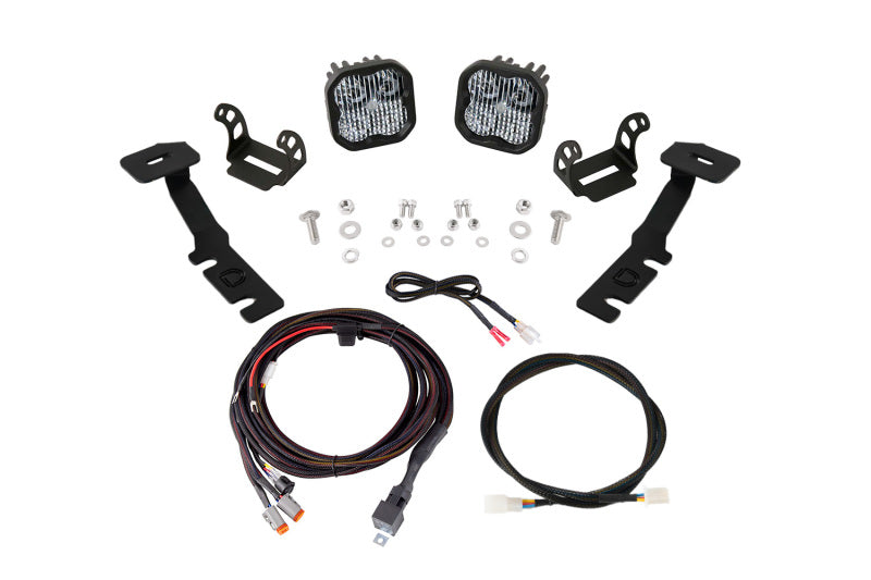 Diode Dynamics 19-25 Toyota RAV4 SS3 LED Ditch Light Kit - Pro White Combo