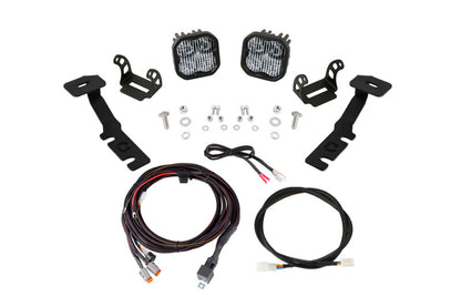 Diode Dynamics 19-25 Toyota RAV4 SS3 LED Ditch Light Kit - Pro White Combo