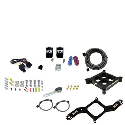 Nitrous Express 4150 Single Entry Billet Crossbar Nitrous Plate Kit (50-300HP) w/o Bottle