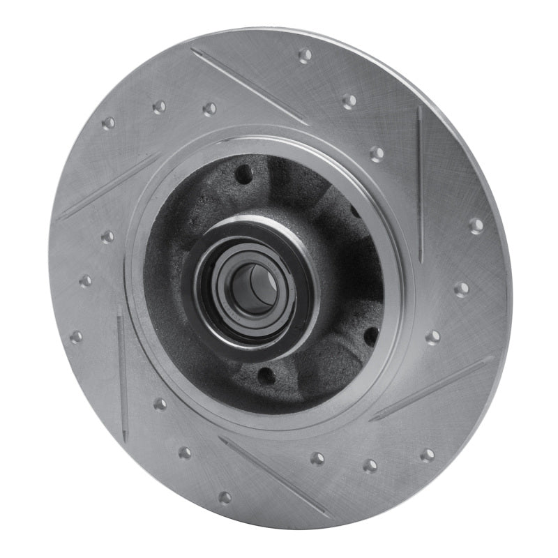 R1 Concepts R1 02-11 Nissan APRio (Mexico) Front Left Drilled & Slotted Silver Brake Rotor