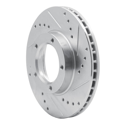 R1 Concepts R1 84-95 Toyota Pickup Front Right Drilled & Slotted Silver Brake Rotor