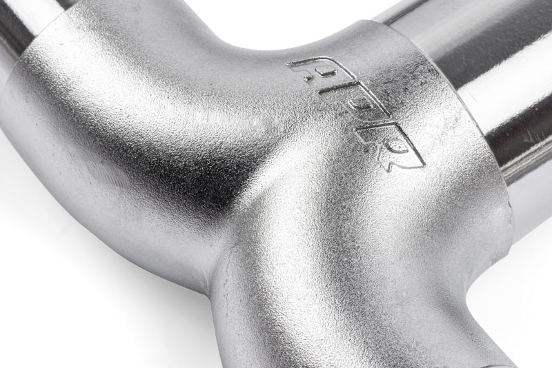 APR Cast T304 Stainless Steel T-Splitter - 76mm to Dual 63.5mm (3in to Dual 2.5in)