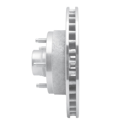 R1 Concepts R1 73-73 Ford Galaxie 500 Front Right Drilled & Slotted Silver Brake Rotor