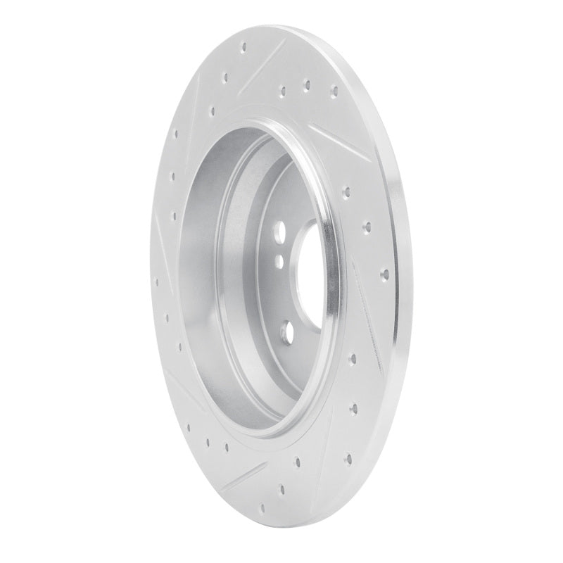 R1 Concepts R1 03-06 Mercedes-Benz S350 Rear Right Drilled & Slotted Silver Brake Rotor