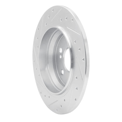 R1 Concepts R1 03-06 Mercedes-Benz S350 Rear Right Drilled & Slotted Silver Brake Rotor
