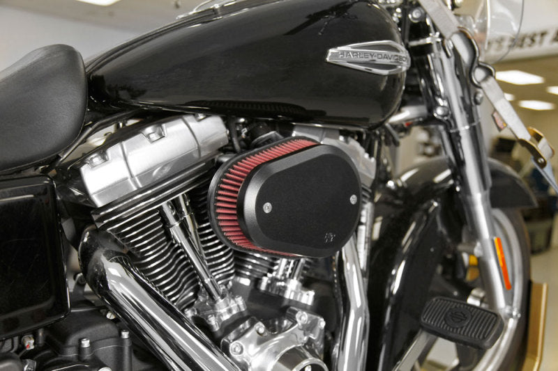 K&N Engineering K&N 00-16 Harley-Davidson Street Metal Intake System Flare Black