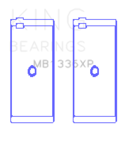 King Engine Bearings Kawasaki ZX-14 (2006-2011) #1/3/5 (Size +0.25mm) Main Bearing Set