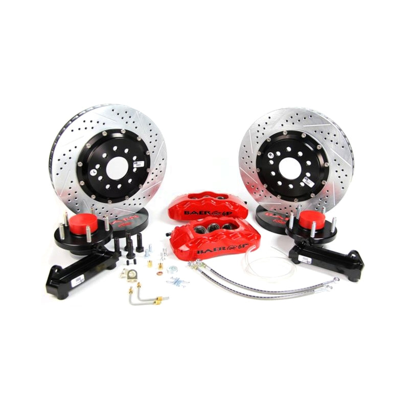 Baer Brakes 64-72 Buick Skylark STD Studs 13in Pro+ Front SDZ Brake Kit - Fire Red