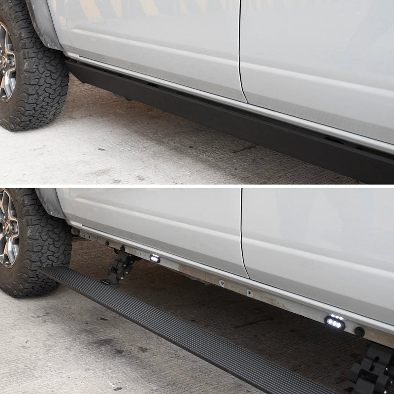 Go Rhino RealTruck 15-19 Chevrolet Silverado 2500HD DC 4dr VoltStep Electric Running Board Kit - Tex. Blk