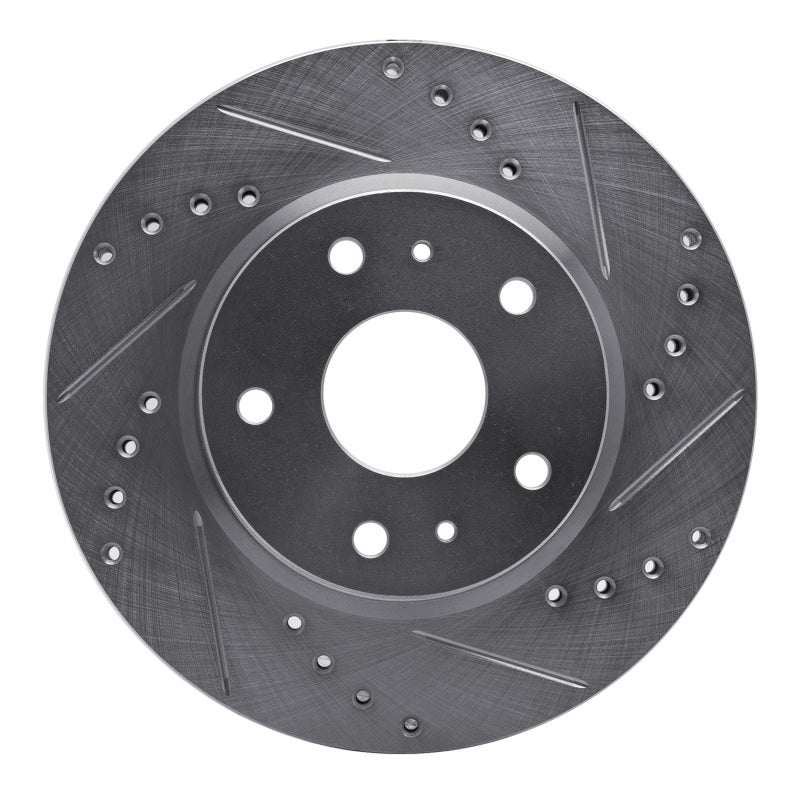 R1 Concepts R1 07-19 Suzuki SX4 S-Cross (Mexico) Front Right Drilled & Slotted Silver Brake Rotor