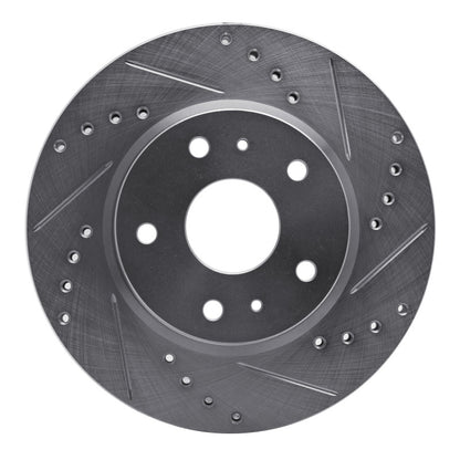R1 Concepts R1 07-19 Suzuki SX4 S-Cross (Mexico) Front Right Drilled & Slotted Silver Brake Rotor