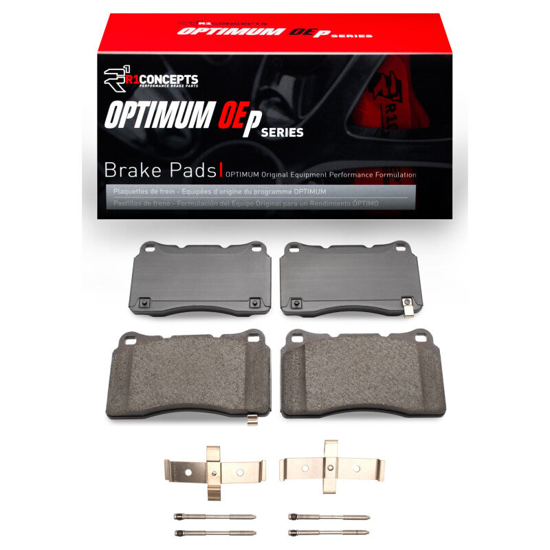R1 Concepts R1 2010-2016 Hyundai Genesis Coupe Front R1 Optimum OE Pads & Hardware Kit