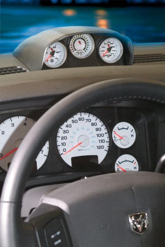 Autometer 03-07 Dodge Ram Triple Dash Pod - Black