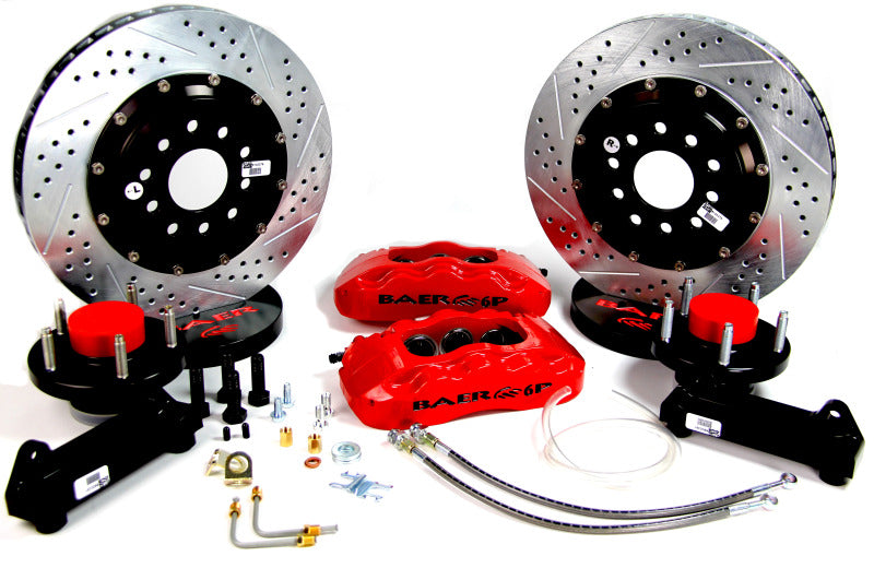 Baer Brakes 64-72 Buick Skylark STD Studs 14in Pro+ Front SDZ Brake Kit - Hugger Orange