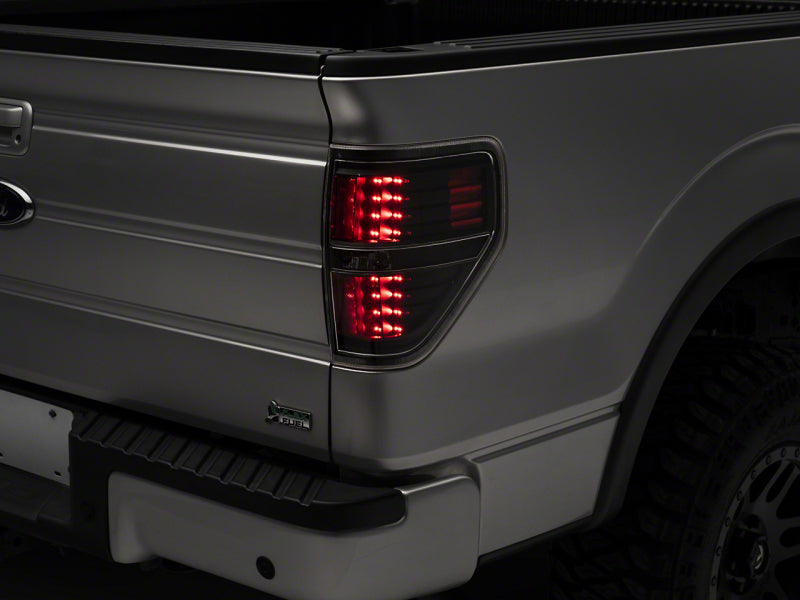 Raxiom 09-14 Ford F-150 Styleside LED Tail Lights- Black Housing (Clear Lens)