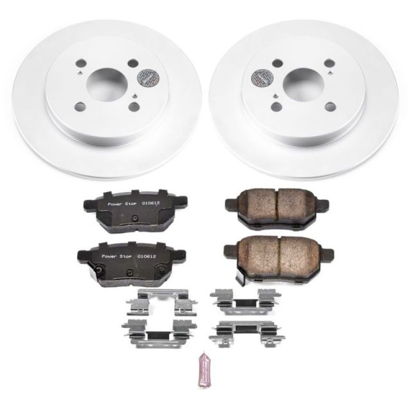 PowerStop Power Stop 12-18 Toyota Yaris Rear Z17 Evolution Geomet Coated Brake Kit