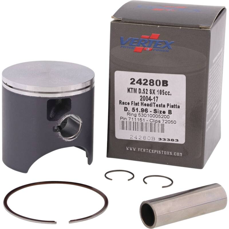 Vertex Pistons Vertex Piston 04-11 KTM 105 SX 105cc Cast Race Piston Kit
