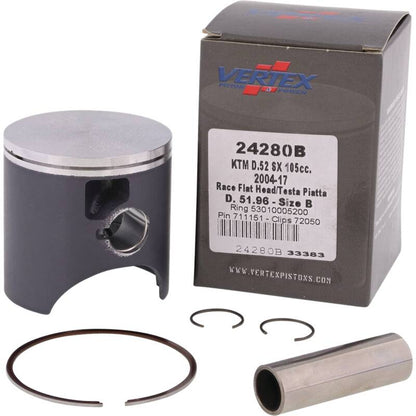 Vertex Pistons Vertex Piston 04-11 KTM 105 SX 105cc Cast Race Piston Kit