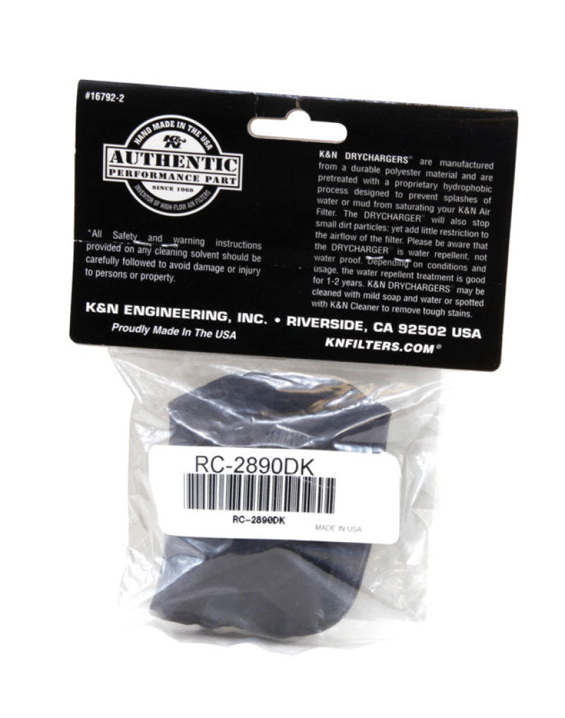 K&N Engineering K&N Air Filter Wrap Drycharger RC-2890 Black