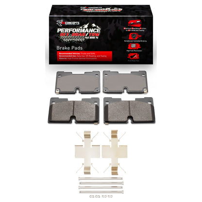 R1 Concepts R1 2019-2025 Cadillac Escalade Front Performance Off-Road/Tow Brake Pads & Hardware Kit