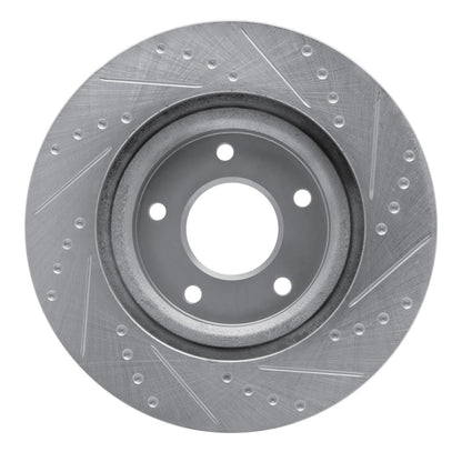 R1 Concepts R1 07-25 Chrysler SEBRING Front Left Drilled & Slotted Silver Brake Rotor