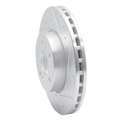R1 Concepts R1 16-23 Mercedes-Benz Metris Front Right Drilled & Slotted Silver Brake Rotor