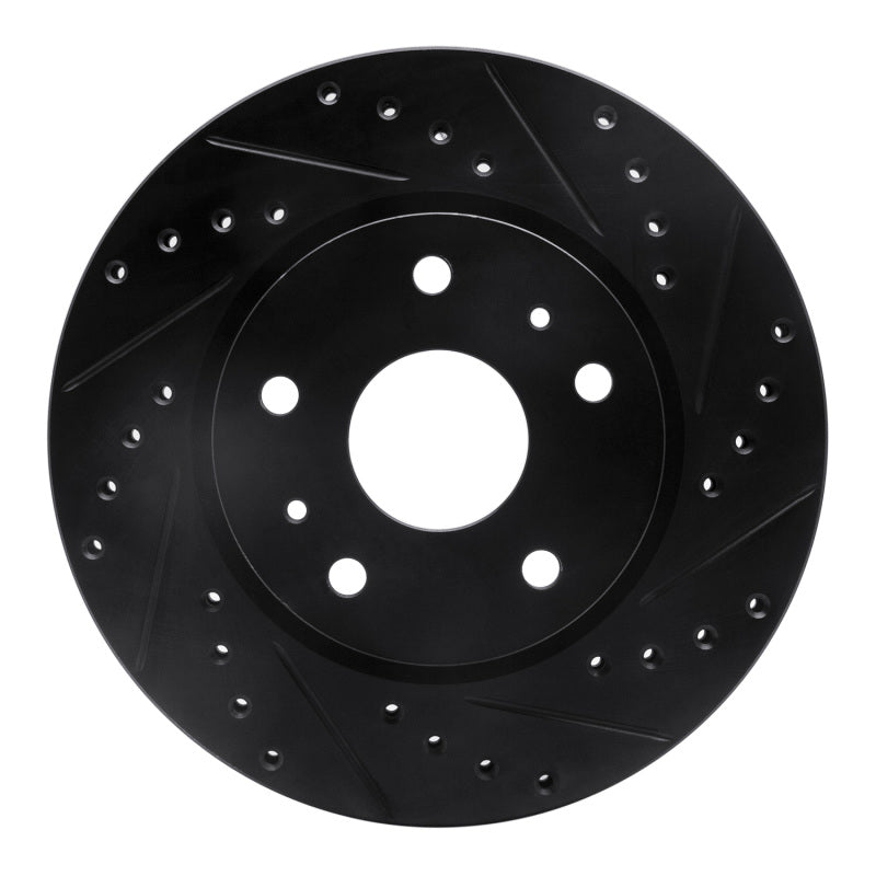 R1 Concepts R1 07-19 Suzuki SX4 S-Cross (Mexico) Front Right Drilled & Slotted Black Brake Rotor