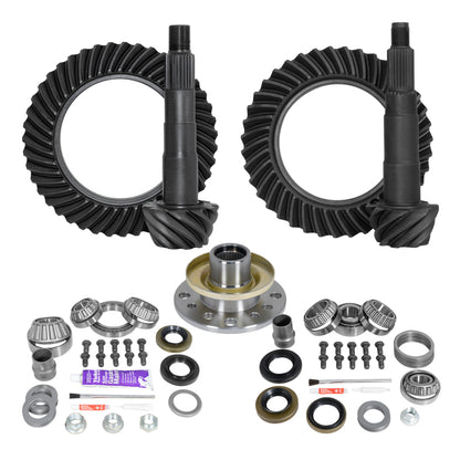 Yukon Gear & Axle Yukon Gear Ring & Pinion Gear Kit Front & Rear for Toyota 8/7.5R Diff (w/Factory Locker) 5.29 Ratio