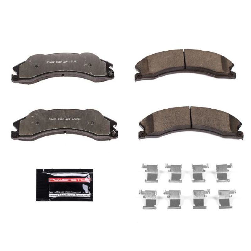 PowerStop Power Stop 2011 Chevrolet Silverado 2500 HD Front or Rear Z36 Truck & Tow Brake Pads w/Hardware