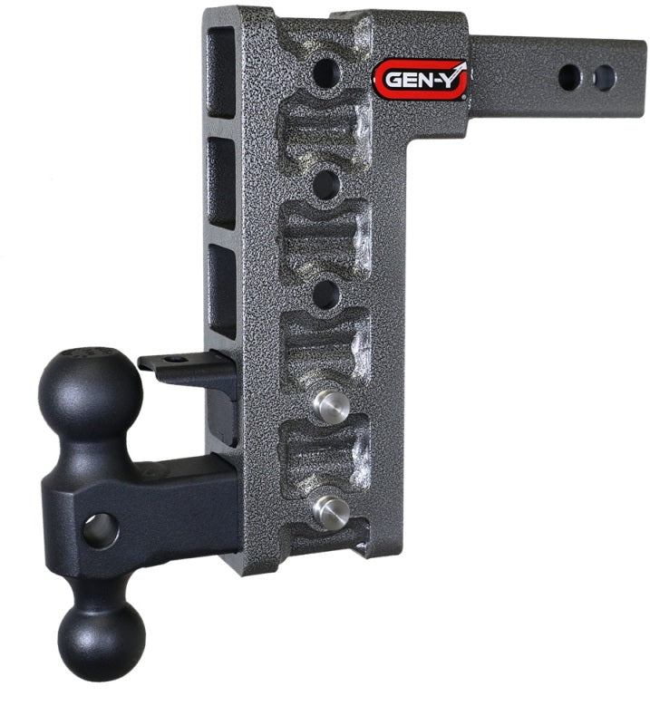 GEN-Y Hitch Gen-Y Mega Duty 2in Shank 10in Drop 1.5K TW 10K Hitch w/GH-031 Dual-Ball/GH-032 Pintle Lock