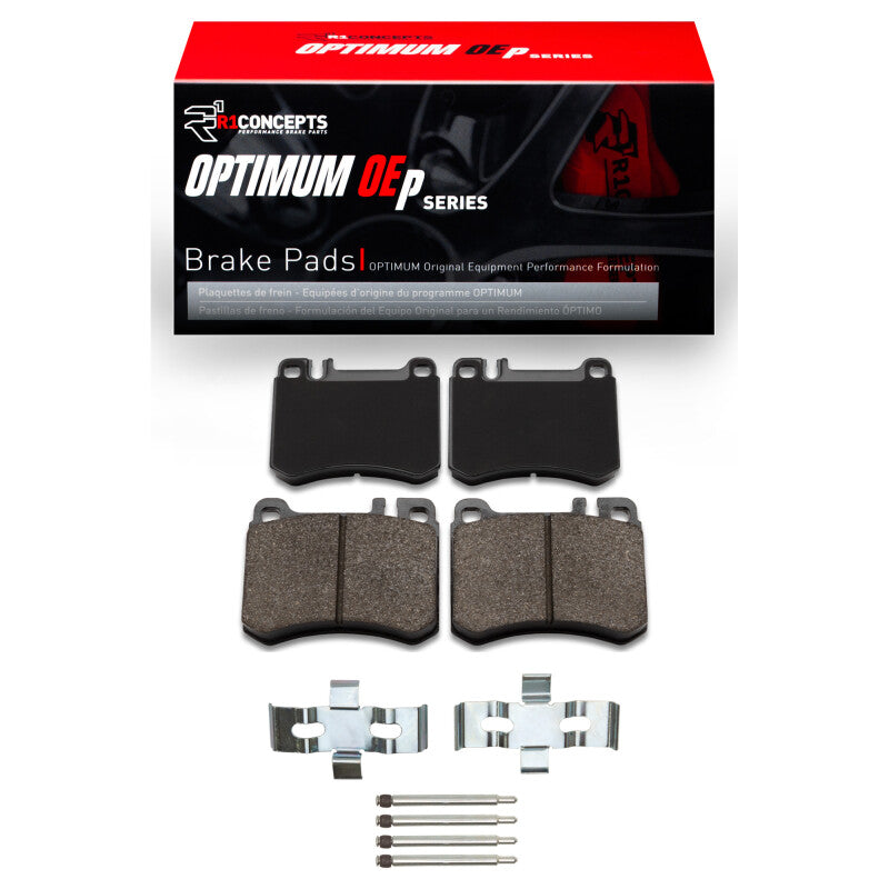 R1 Concepts R1 1986-1989 Mercedes-Benz 560SL Front R1 Optimum OE Pads & Hardware Kit