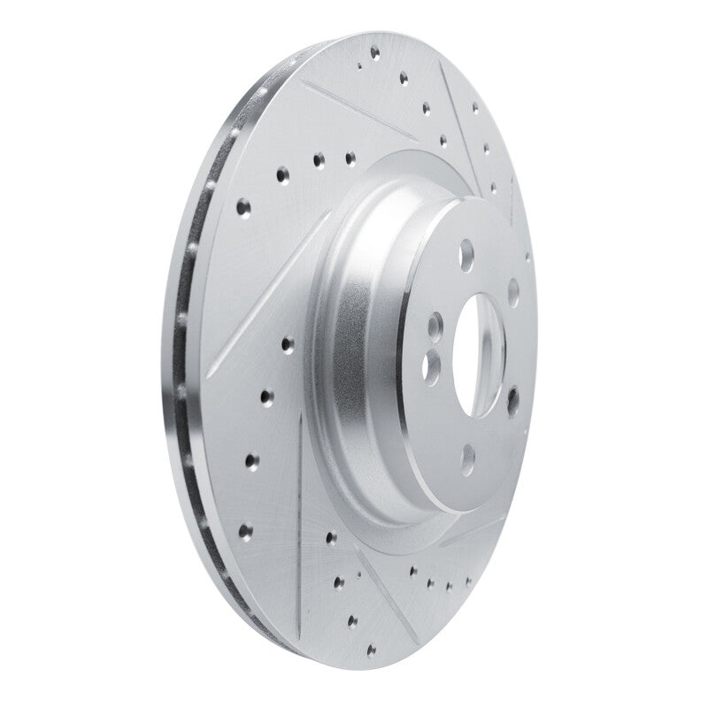 R1 Concepts R1 20-26 Mercedes-Benz GLS450 Rear Right Drilled & Slotted Silver Brake Rotor