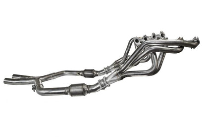 Kooks Headers Kooks 05-10 Ford Mustang GT Manual 1 5/8in x 2 1/2in SS Long Tube Headers and OEM Catted SS X Pipe