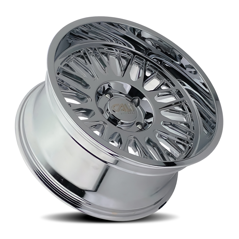 Cali Off-Road 9116 Vertex 24x14 / 8x170 BP / -76mm Offset / 125.2mm Hub Chrome Wheel