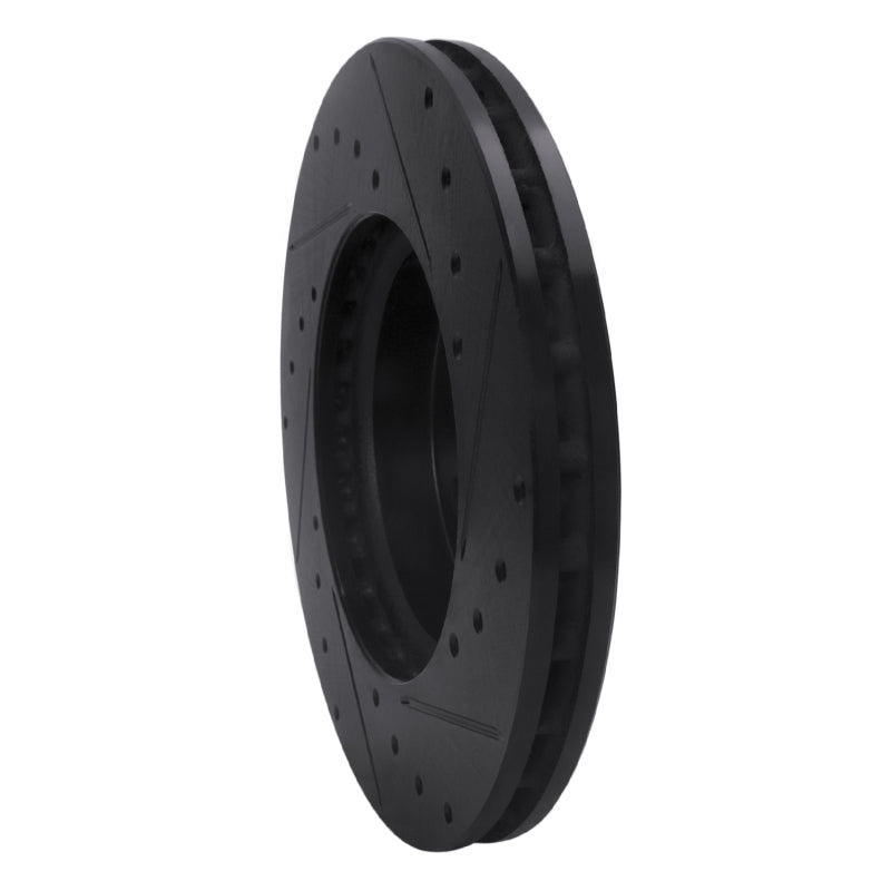 R1 Concepts R1 16-23 Mercedes-Benz Viano (Mexico) Front Left Drilled & Slotted Black Brake Rotor