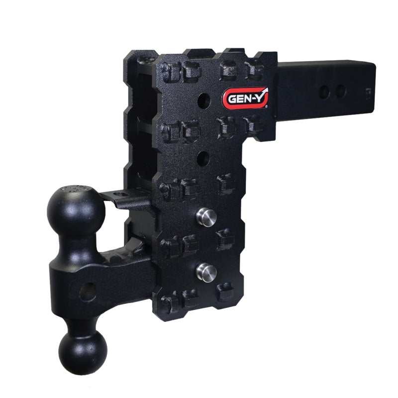 GEN-Y Hitch Gen-Y Phantom-X 2.5in Solid Shank 7.5in Drop 1.6K TW 16K Hitch w/GH-051 & GH-032 (No Flat Towing)
