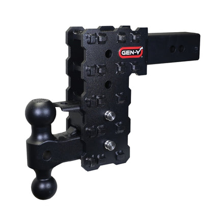 GEN-Y Hitch Gen-Y Phantom-X 2.5in Solid Shank 7.5in Drop 1.6K TW 16K Hitch w/GH-051 & GH-032 (No Flat Towing)