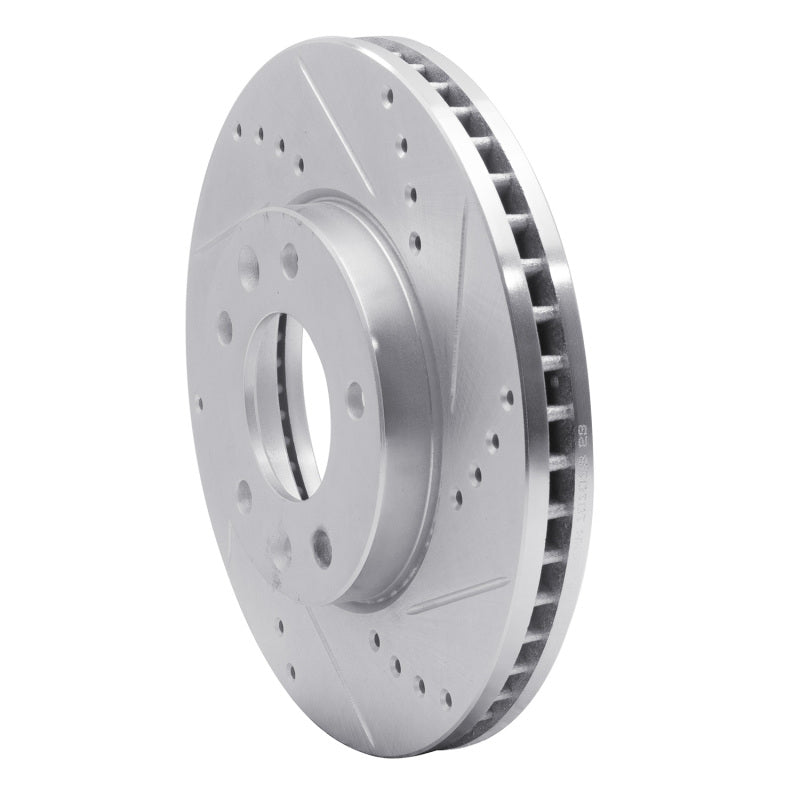 R1 Concepts R1 03-05 Kia SEDONA Front Right Drilled & Slotted Silver Brake Rotor