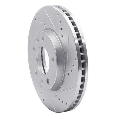 R1 Concepts R1 03-05 Kia SEDONA Front Right Drilled & Slotted Silver Brake Rotor