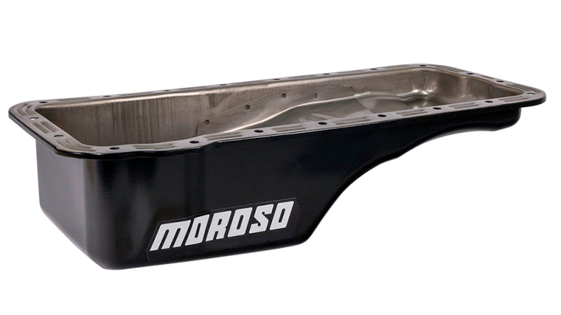 Moroso Ford 352-428 FE Stock (w/Front Sump) Wet Sump 5qt 5in Steel Oil Pan