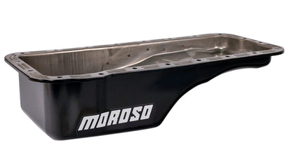 Moroso Ford 352-428 FE Stock (w/Front Sump) Wet Sump 5qt 5in Steel Oil Pan