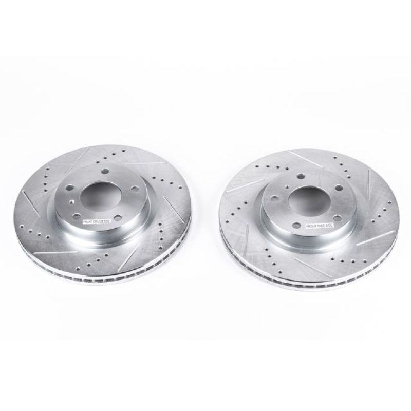 PowerStop Power Stop 03-05 Infiniti G35 Front Evolution Drilled & Slotted Rotors - Pair