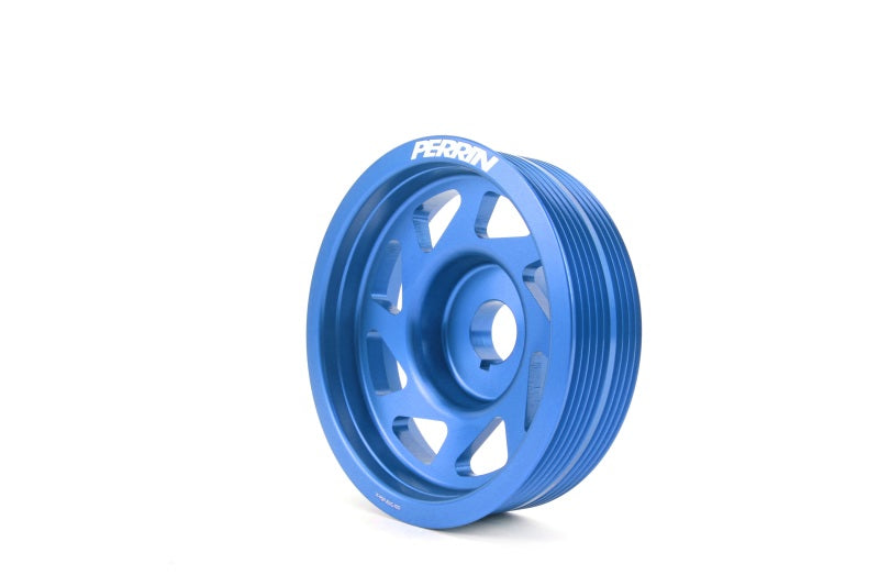 Perrin Performance PERRIN 93-14 Subaru Impreza (Incl. 02-14 WRX) / 04-21 STI Lightened Crank Pulley - Blue