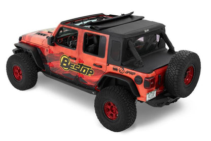 Bestop 18-26 Jeep Wrangler JL 2-Door Halftop Soft Top (Black Diamond)
