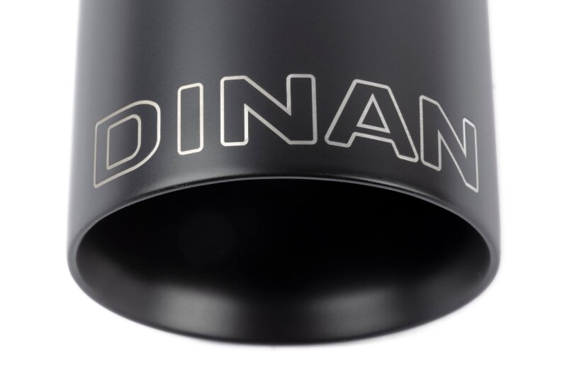 Dinan Double-Walled 4in Clamp-On Exhaust Tip - Black - 4in Outlet / 3.25in Inlet