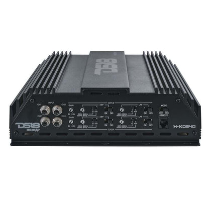 DS18 4-Channel Amp 2x 1000/4ohm Bridge 4 x 550/2ohm 4 x 300/4ohm Watts RMS Black