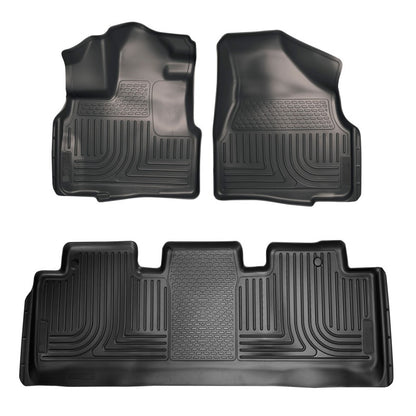 Husky Liners 11-17 Honda Odyssey Front and 2nd Seat Black Floor Liners