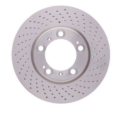 DFC 98-12 Porsche 911 Right Front Drilled Hi-Carbon Alloy Geomet Coated Rotor