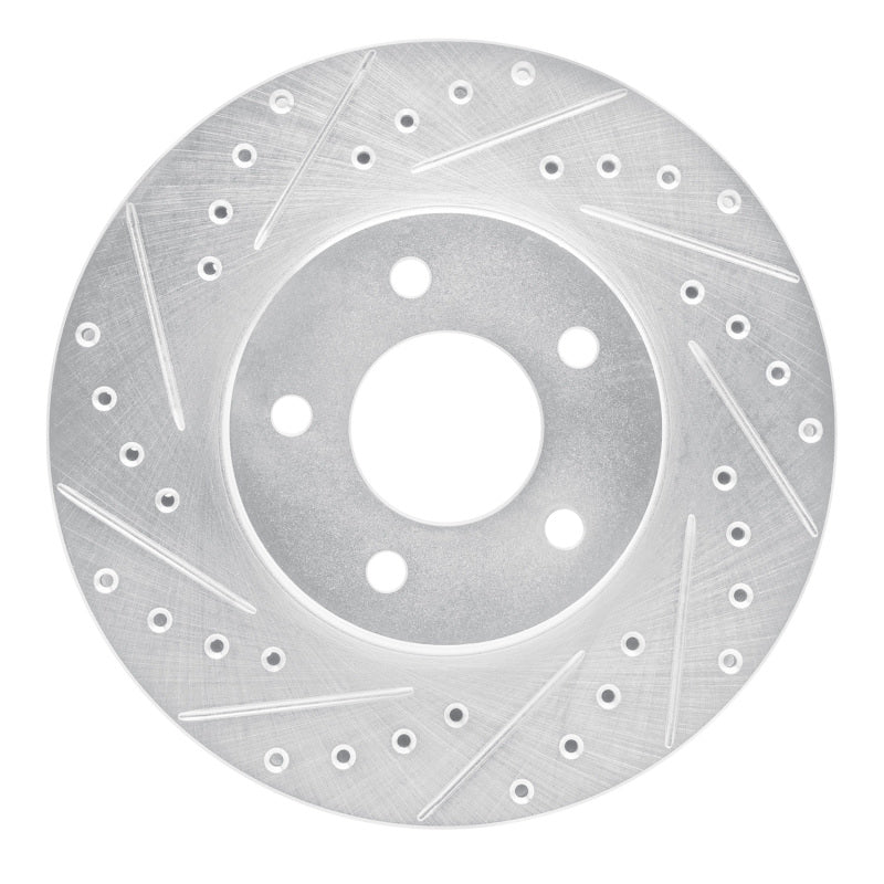 R1 Concepts R1 01-07 Buick Rendezvous Front Left Drilled & Slotted Silver Brake Rotor